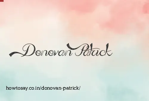 Donovan Patrick