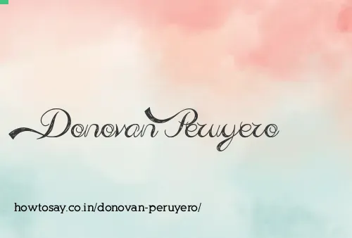 Donovan Peruyero