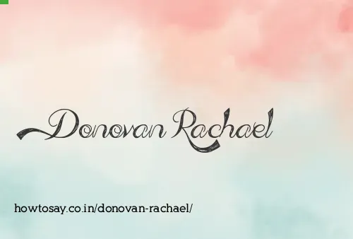 Donovan Rachael