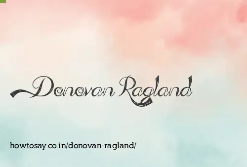 Donovan Ragland