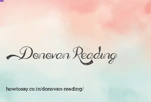 Donovan Reading