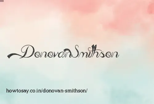 Donovan Smithson