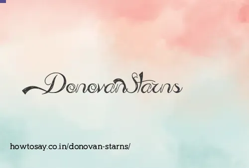 Donovan Starns