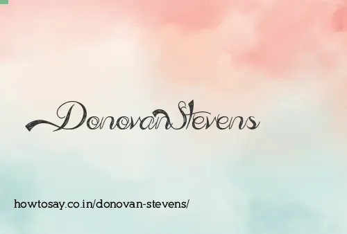 Donovan Stevens