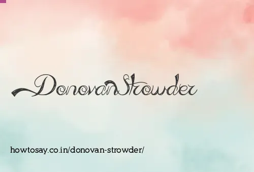 Donovan Strowder