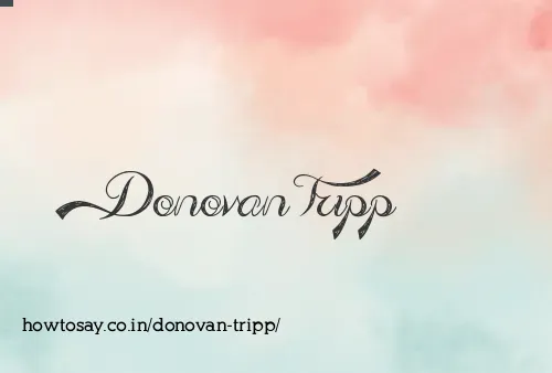 Donovan Tripp