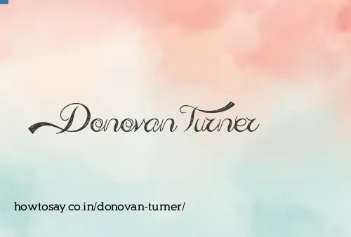 Donovan Turner