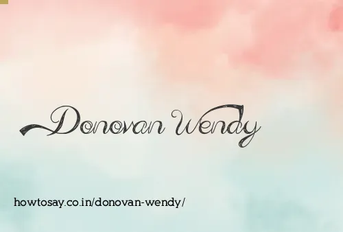Donovan Wendy
