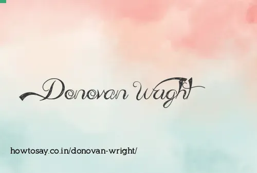 Donovan Wright