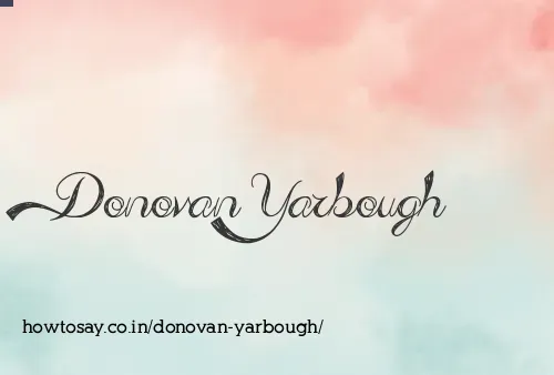 Donovan Yarbough