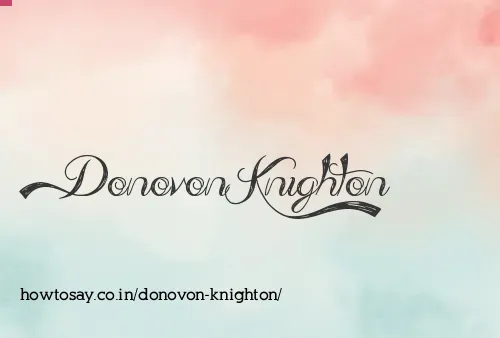 Donovon Knighton