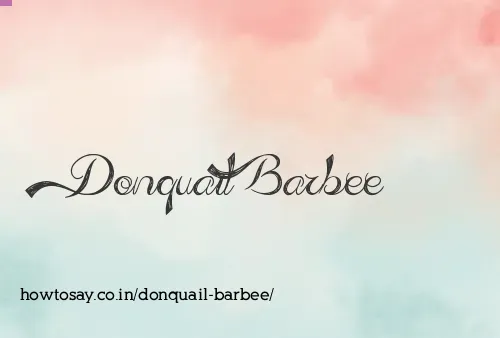 Donquail Barbee