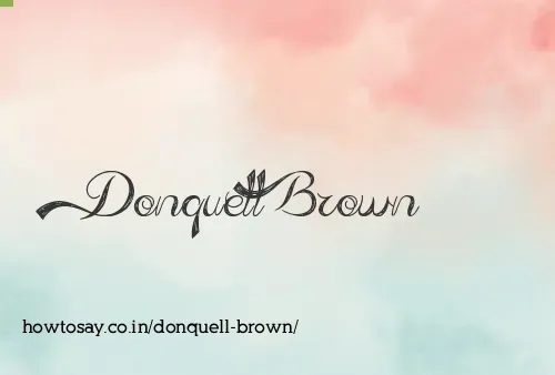 Donquell Brown