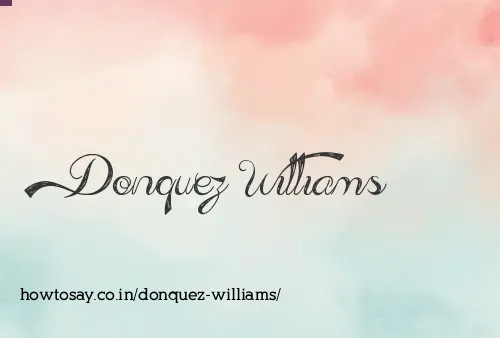 Donquez Williams