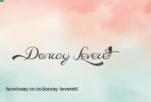 Donray Leverett