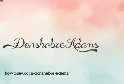 Donshabre Adams