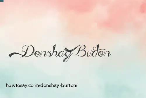 Donshay Burton