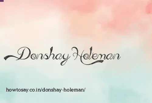 Donshay Holeman