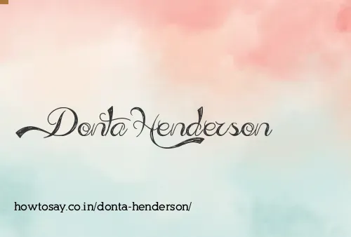 Donta Henderson