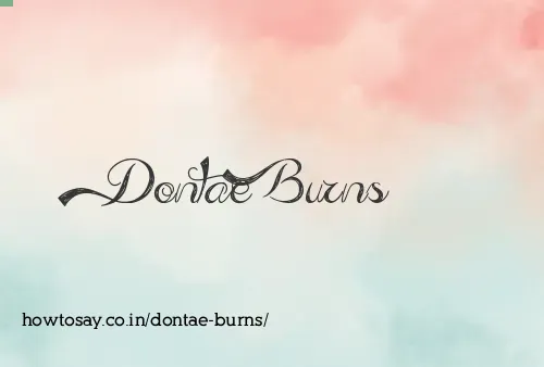 Dontae Burns