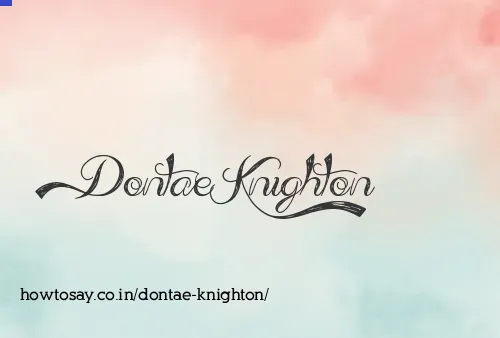 Dontae Knighton