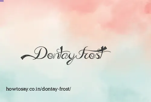 Dontay Frost