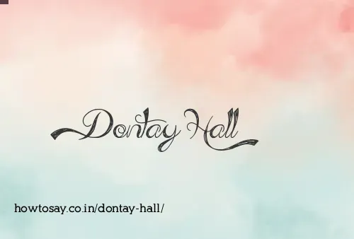 Dontay Hall