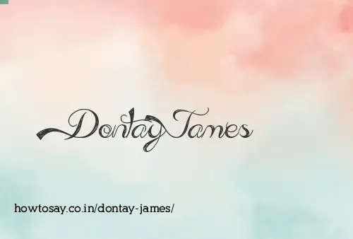 Dontay James