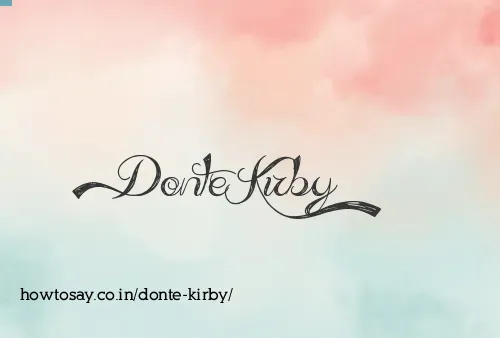 Donte Kirby