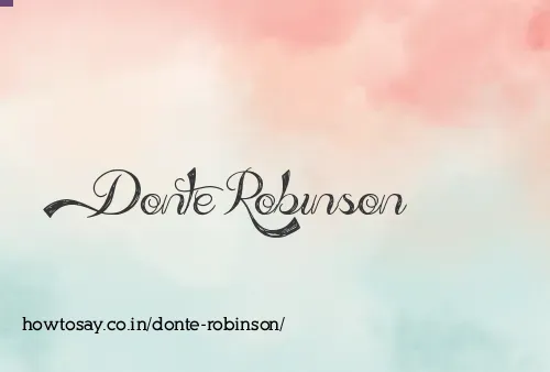 Donte Robinson