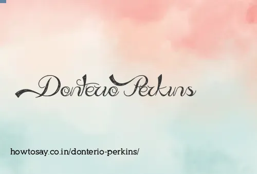 Donterio Perkins