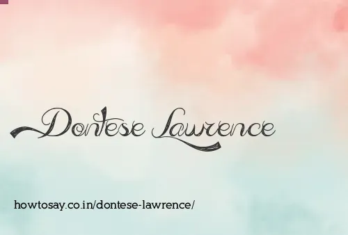 Dontese Lawrence
