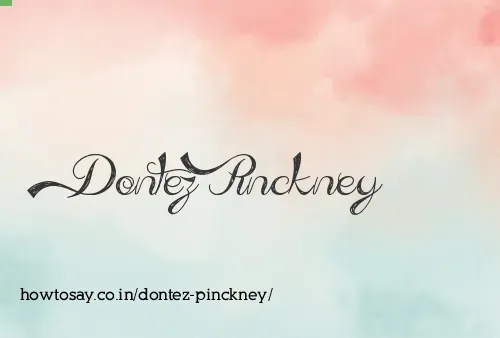 Dontez Pinckney