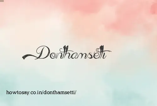 Donthamsetti