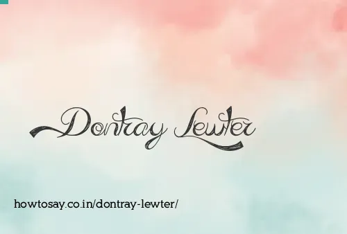 Dontray Lewter