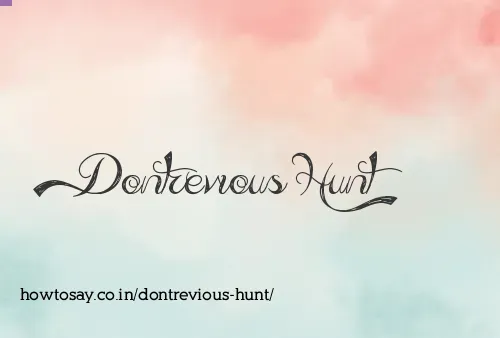 Dontrevious Hunt