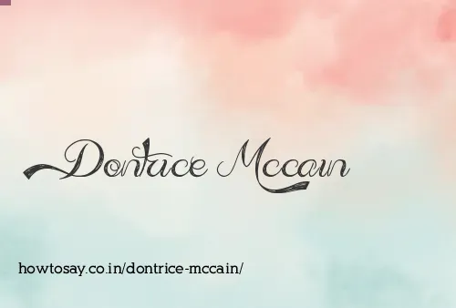 Dontrice Mccain