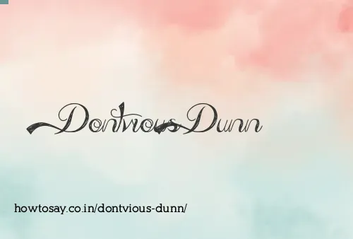 Dontvious Dunn