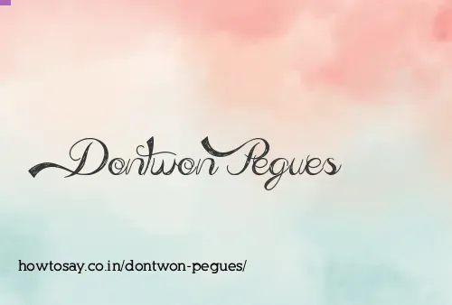 Dontwon Pegues