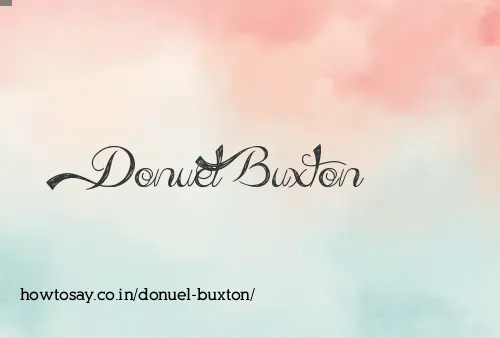 Donuel Buxton