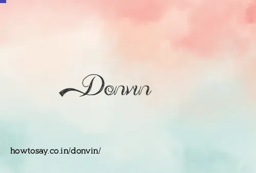 Donvin
