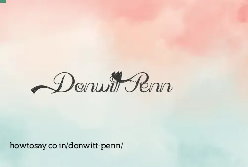 Donwitt Penn