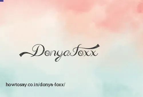 Donya Foxx