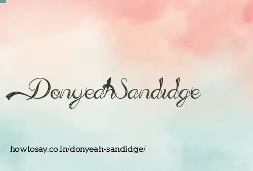 Donyeah Sandidge