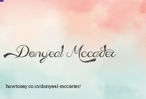 Donyeal Mccarter