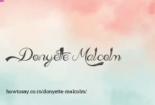 Donyette Malcolm