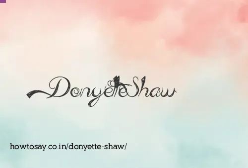 Donyette Shaw