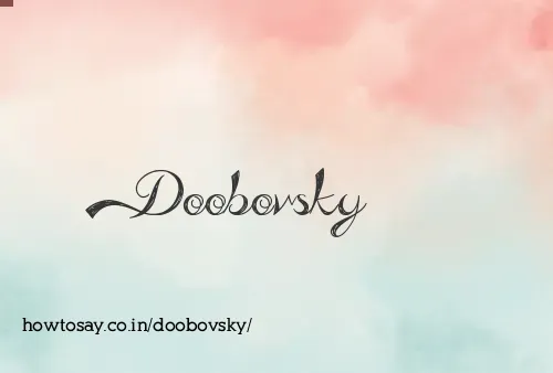 Doobovsky