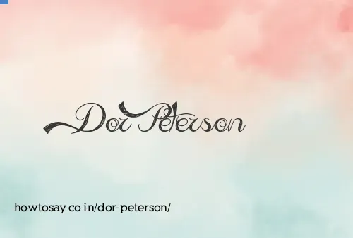 Dor Peterson