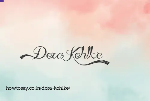 Dora Kohlke